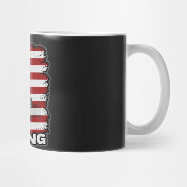 Formula Racing Car American Flag by RadStar